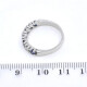 Anillo En Oro 18K Blanco Con Brillantes Y Zafiros Anillo En Oro 18K Blanco Con Brillantes Y Zafiros