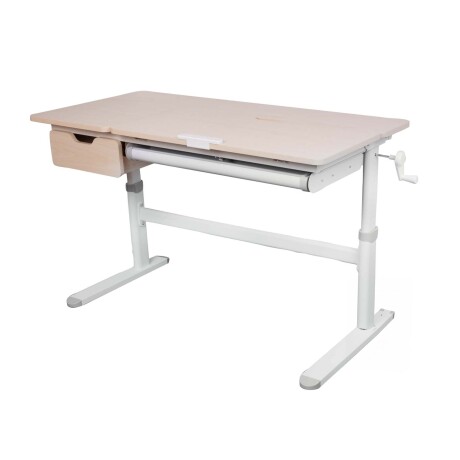 ESCRITORIO REGULABLE KIDS MDF-Y-METAL BLANCO GALILEO 1,2M