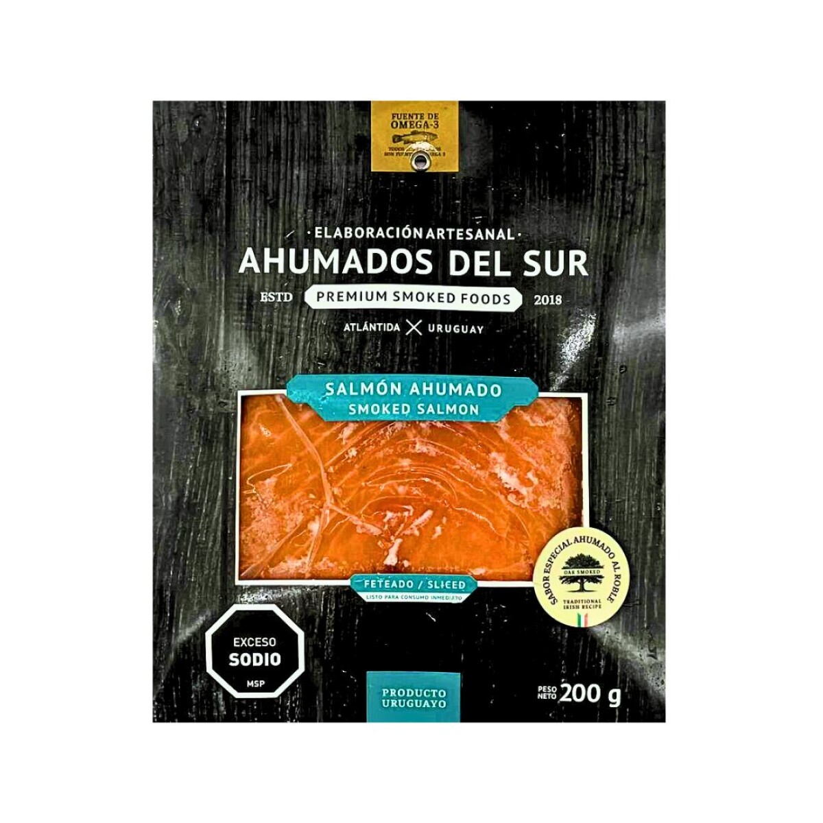 Salmón ahumado Premium del Sur - 200 gr 