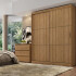 Ropero Placard Confort 2 Puertas Premium ártico ROPERO CONFORT 2P/2C ALMENDRA 5552