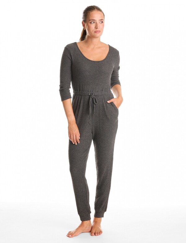 Enterito Comfy Ribl Estilo Jogger GRIS OSCURO