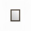 ESPEJO CUAD C/MARCO MADERA GRIS 70X85CM Unica