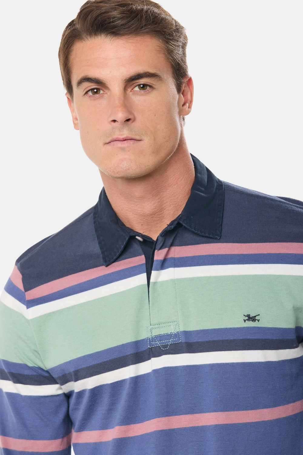 REMERA RAYADA Azul