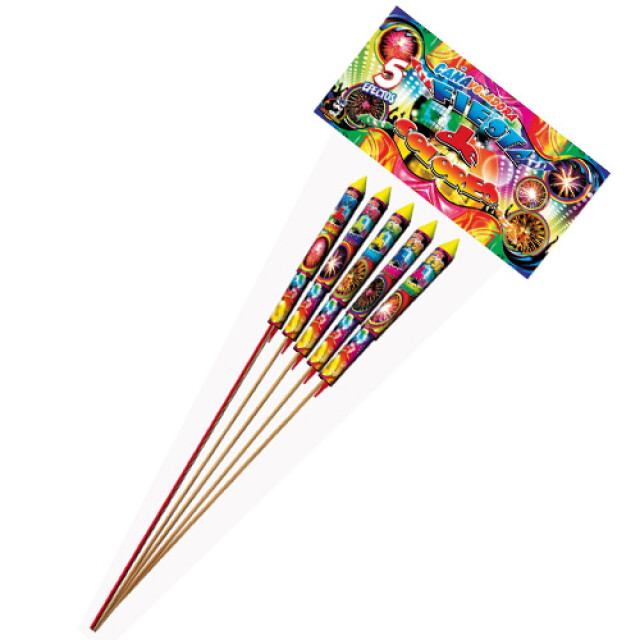 CAÑA FIESTA DE COLORES 5PCS CAÑA FIESTA DE COLORES 5PCS