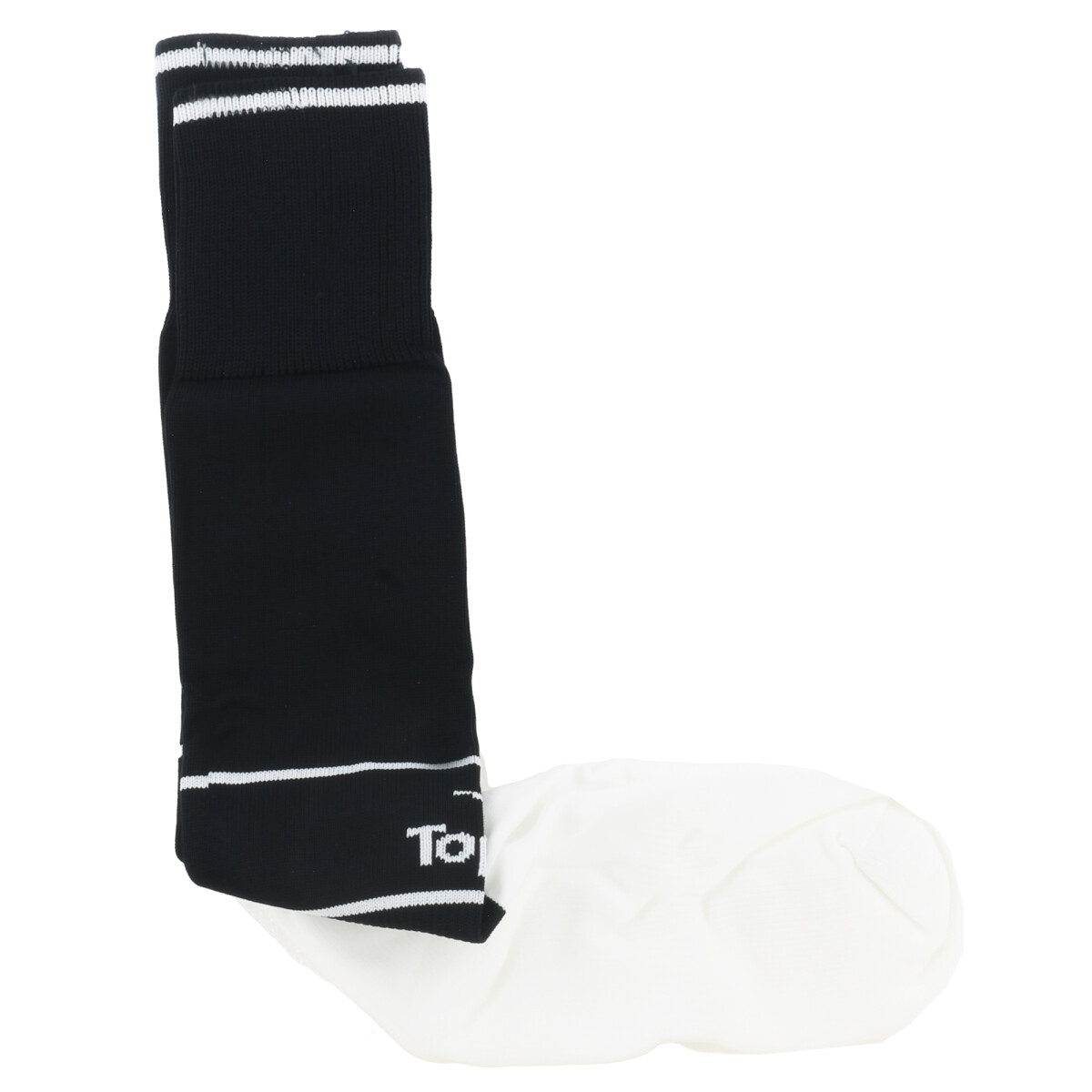 Medias de Niños Topper Futbol Clasica Jrs - Blanco - Negro 