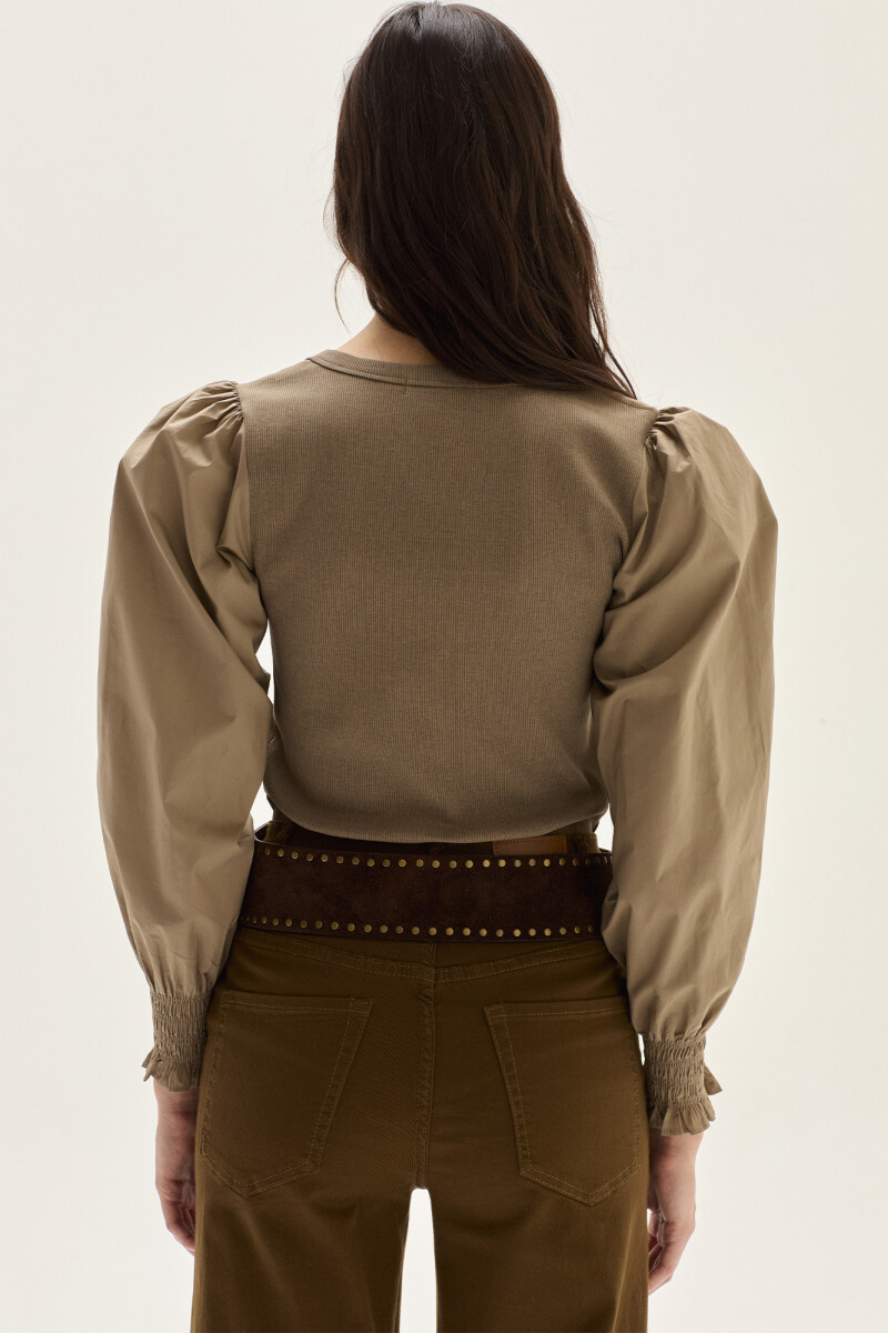 Top Twill Gris Claro