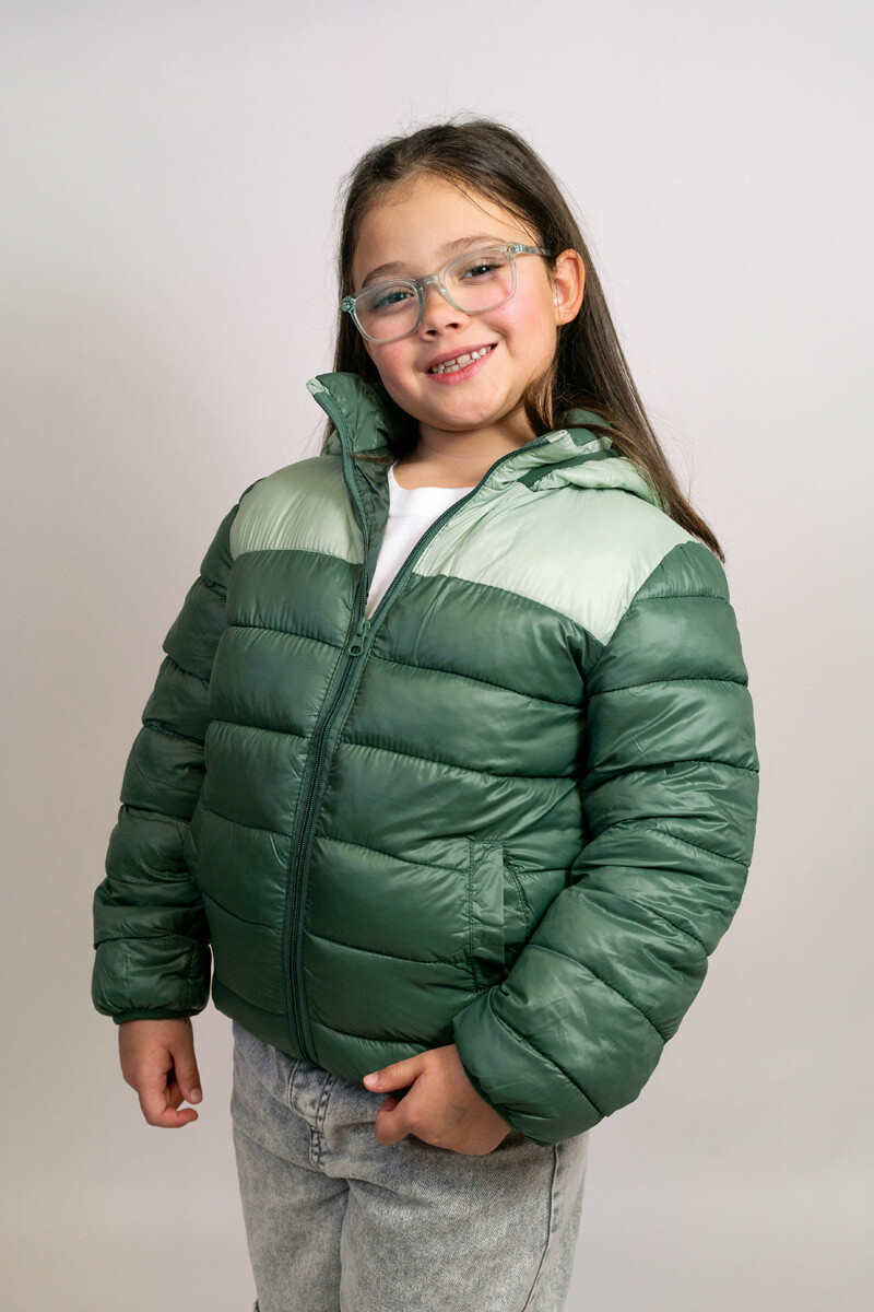 Campera Infantil con Capucha - Verde 