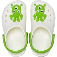 Crocs Classic Glow Alien Blanco
