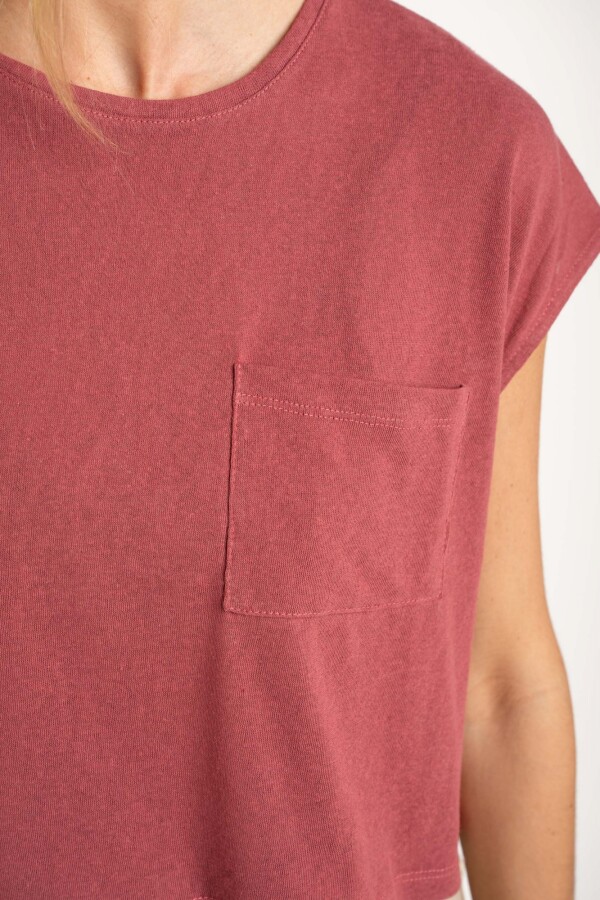 Remera Algodón Burgundy