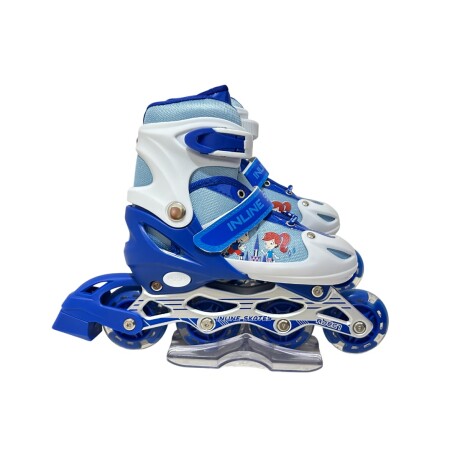Set de Patines y Accesorios de Protección AZUL