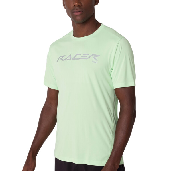 Fila remera masculina REFLECTIVE CORE RUN - verde fluor light Verde Fluor