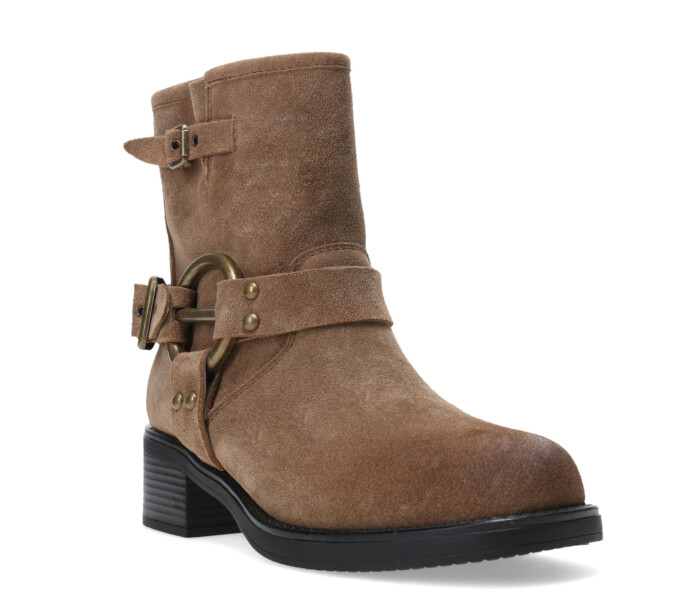 Botas de Mujer Miss Carol HILE de cuero Beige