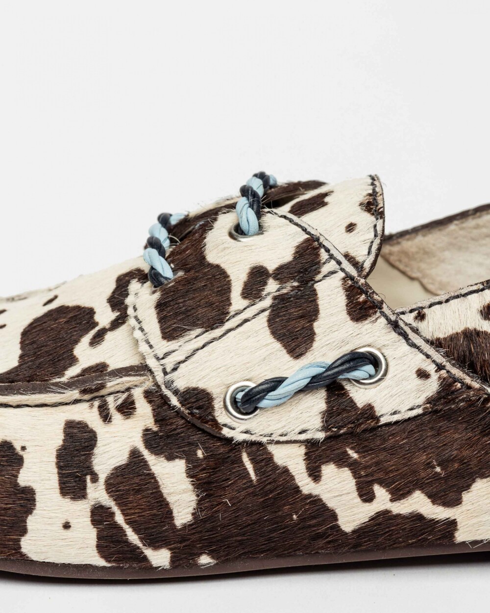 Mocasín Navy en pelo Navy