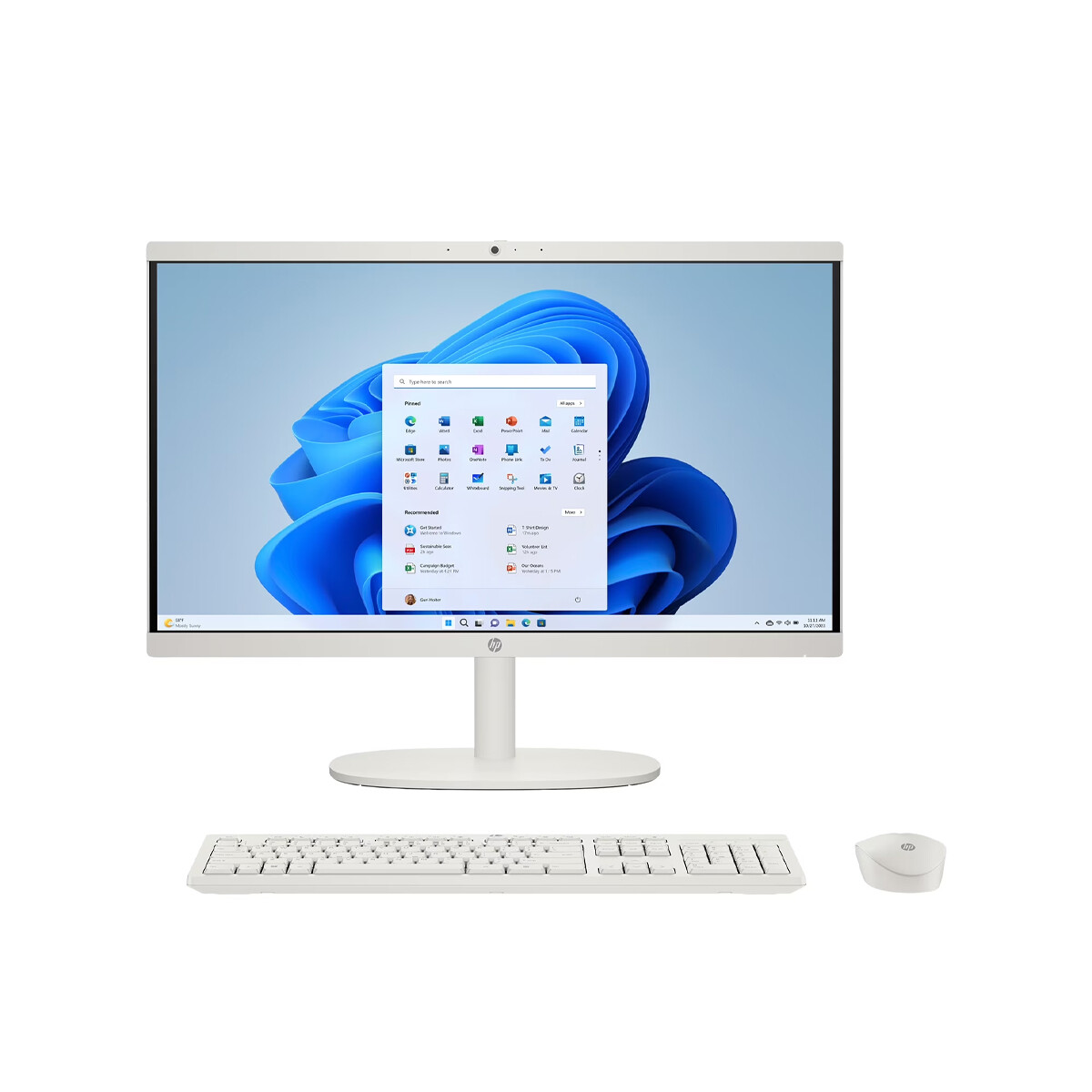 All in One HP 24-CR0047C i5-1334U 512GB 8GB 23.4" White 