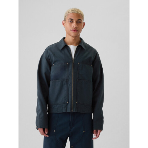CANVAS CARPENTER ZIP JKT DARK BLUE 5