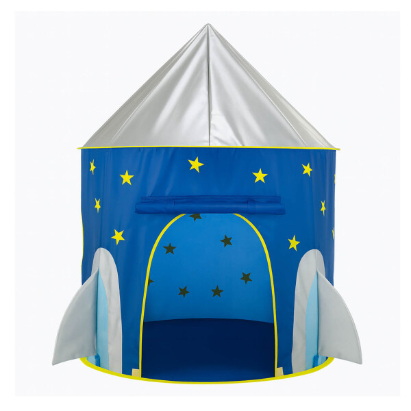 Carpa Casita Infantil IMBACK IBK-CAR004 | Cohete Nave Espacial para Niños, Plegable y Fácil de Armar Azul Carpa Casita Infantil IMBACK IBK-CAR004 | Cohete Nave Espacial para Niños, Plegable y Fácil de Armar Azul