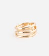 Anillo Mediano De Metal Dorado