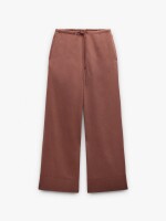 Pantalón Fluido Con Bolsillos teja