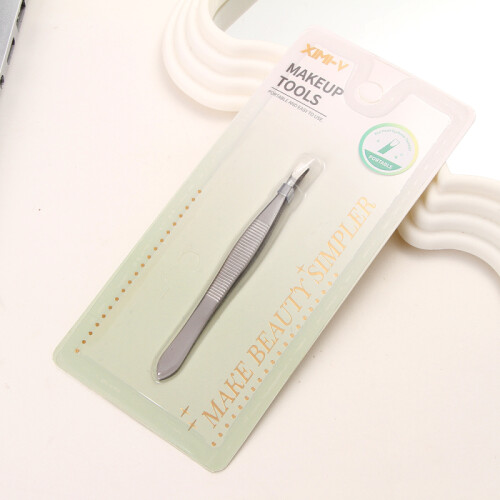 Pinza De Cejas Punta Plana - Color Natural Pinza De Cejas Punta Plana - Color Natural