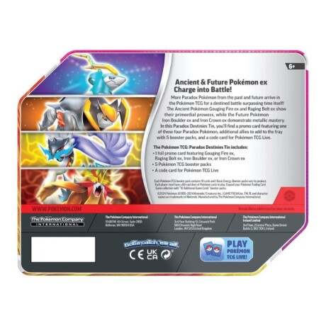 Pokémon TCG: Paradox Destinies - Iron Boulder EX [Inglés] Pokémon TCG: Paradox Destinies - Iron Boulder EX [Inglés]