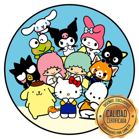 Lámina Hello Kitty Amigos Cir.