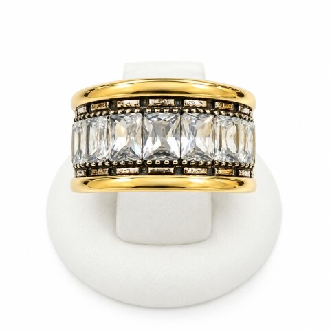 Anillo con piedras talla Baguette Anillo con piedras talla Baguette