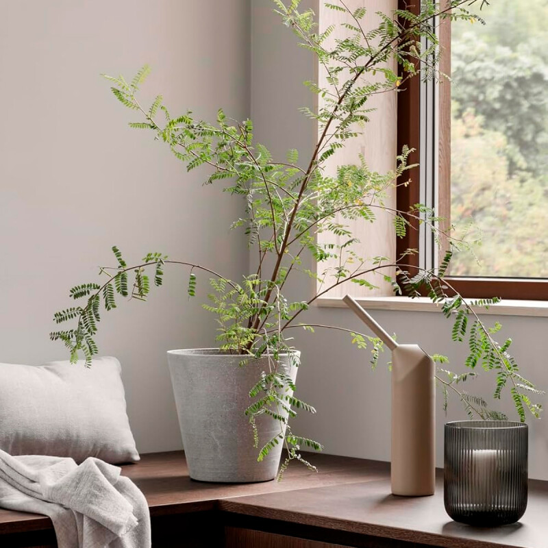 Maceta 38x57cm genebra graphito efecto piedra PIEDRA