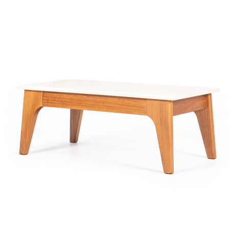 Mesa de centro Happy - 90 Roble Claro y Off white