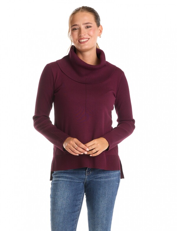 Buzo Cuello Volcado VIOLETA