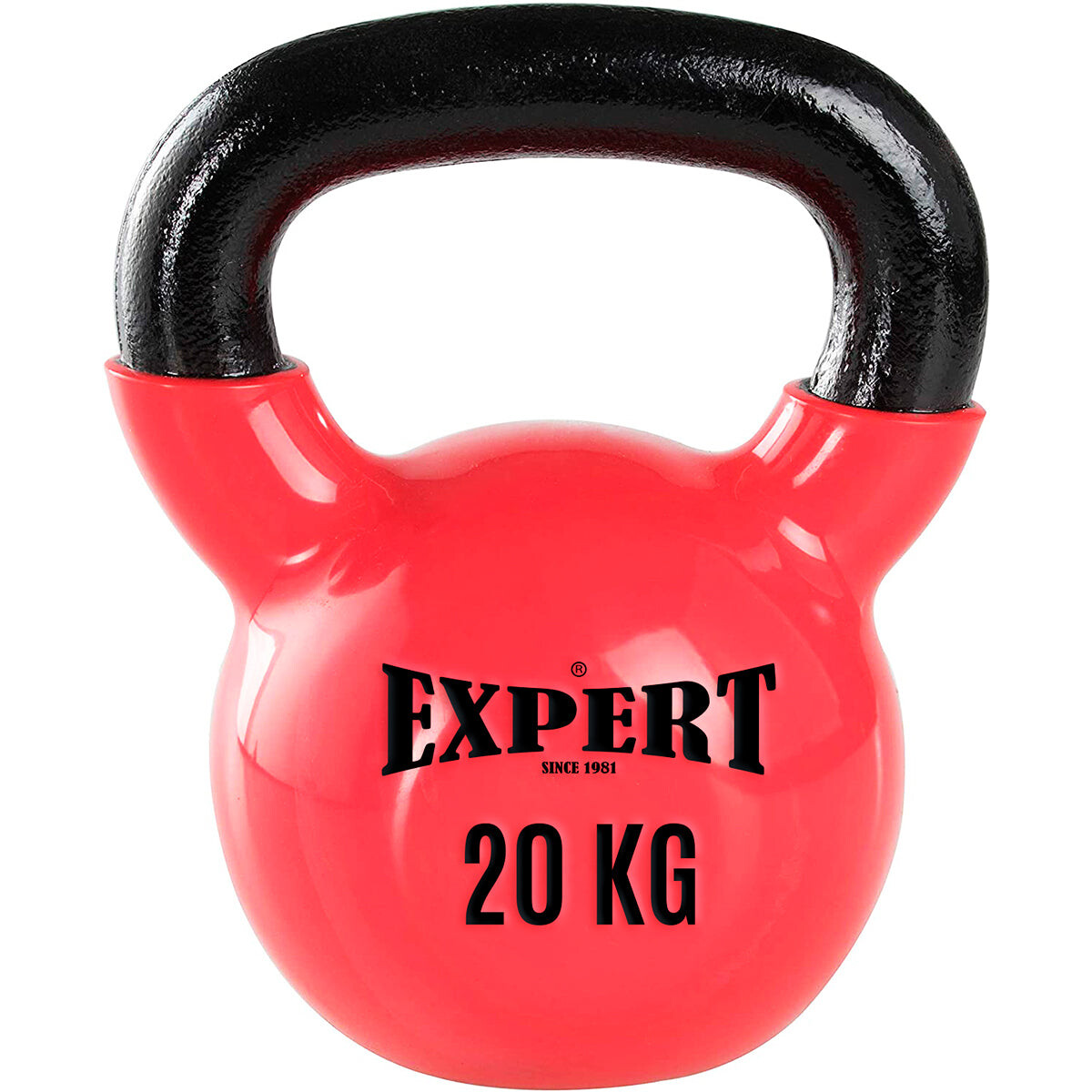 Pesa Rusa 20Kg Expert Hierro Macizo Kettlebell Mancuerna Recubierta 