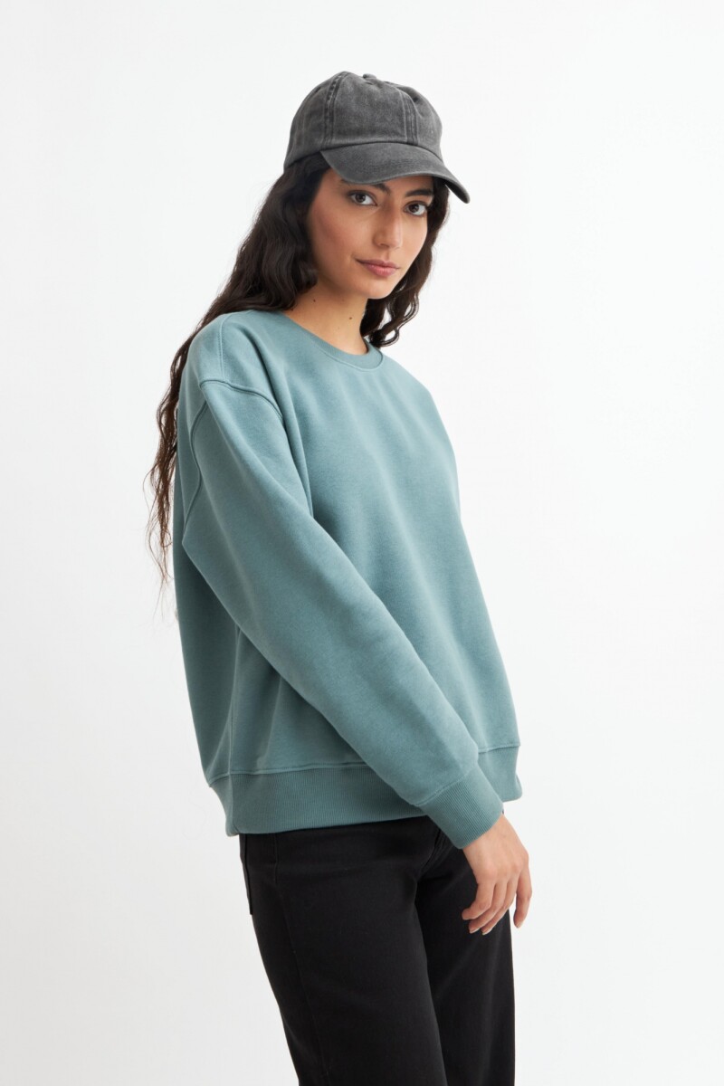 Sweatshirt liso - Verde 