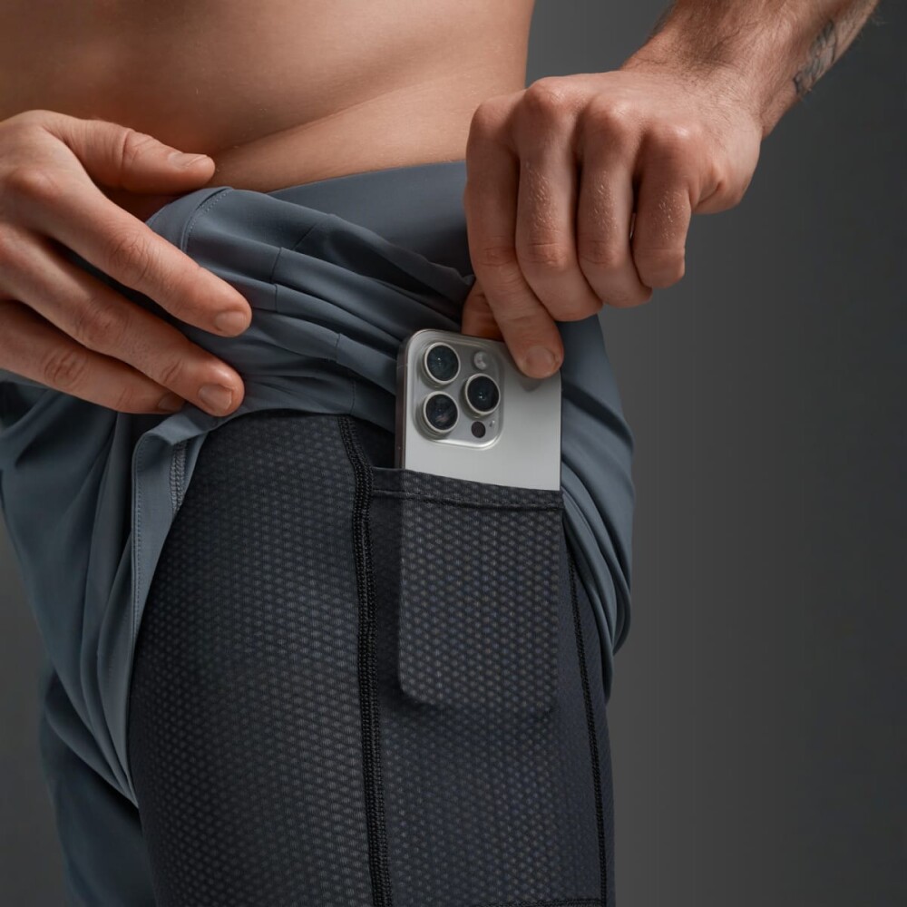 Short Training Motion 2-in-1 5 Inch Short Hombre Turbulence/black