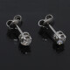 Caravanas en oro 18k blanco y brillantes. Caravanas en oro 18k blanco y brillantes.