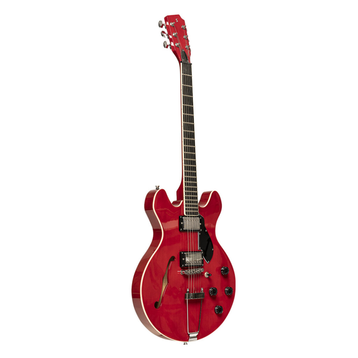 Guitarra eléctrica Stagg533TCH tipo 335 roja 