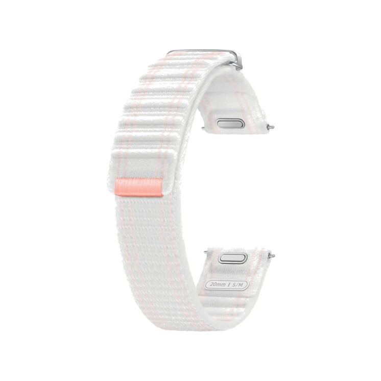 Correa Samsung Fabric Band (S/M) 20 mm para Galaxy Watch7 Pink White Correa Samsung Fabric Band (S/M) 20 mm para Galaxy Watch7 Pink White