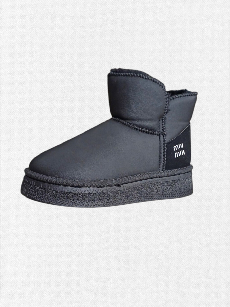 BOTA PLATAFORMA CORDERITO - NEGRA 
