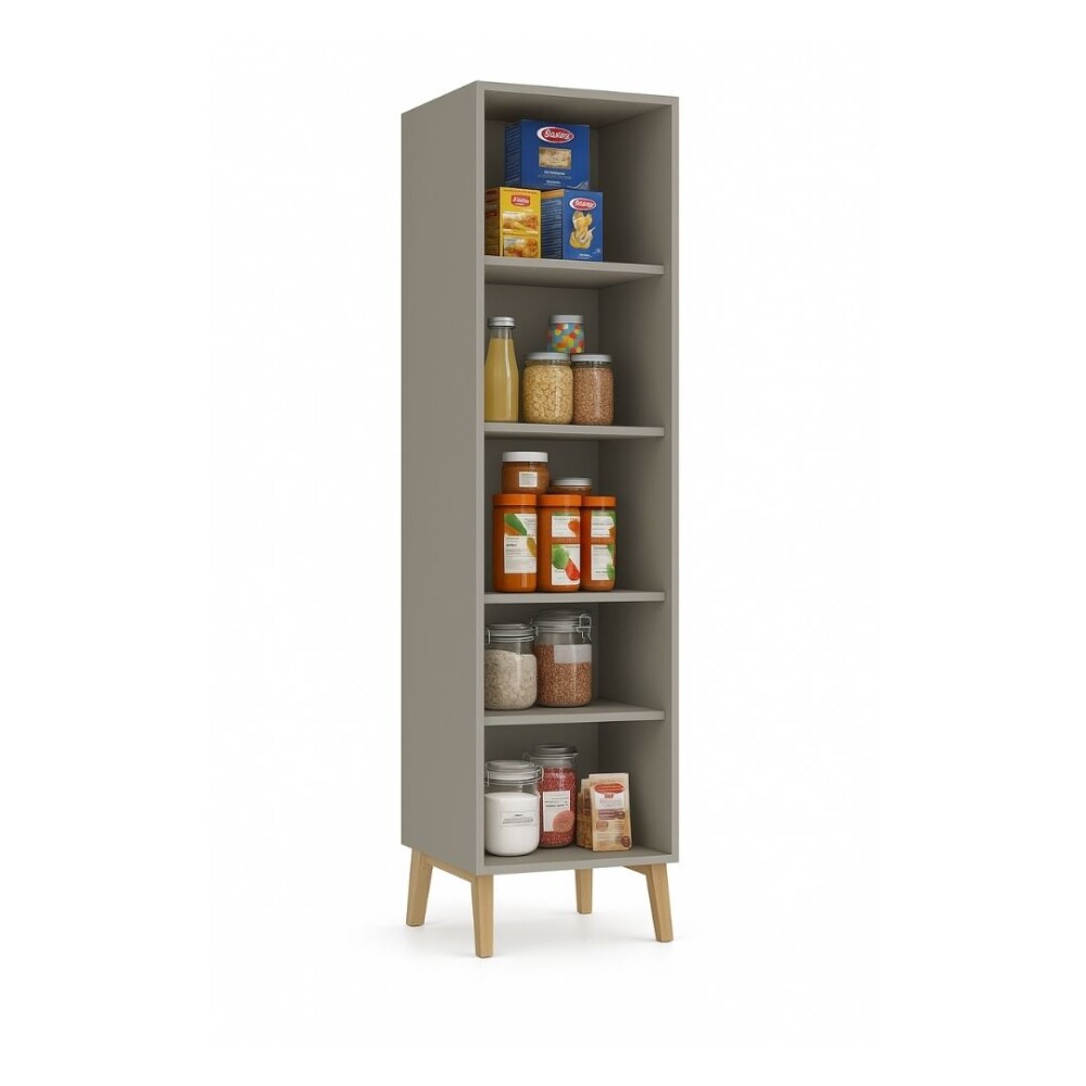 PANELERO - DESPENSERO 2 PUERTAS LINEA WOOD GRIS