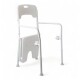 Silla Para Aducha Plegable Altura Ajustable Brazos Respaldo Sin Color