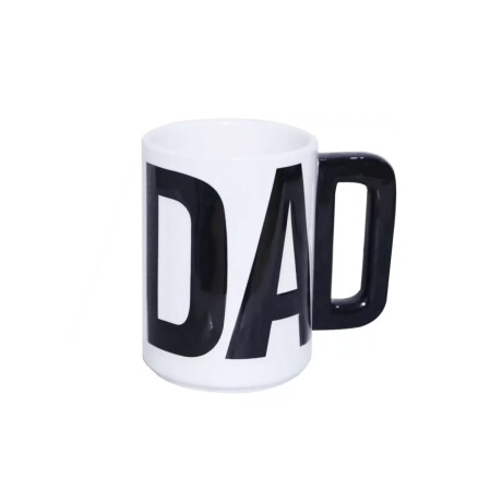 Taza de Cerámica DAD 350 ml con Asa Negra Sc