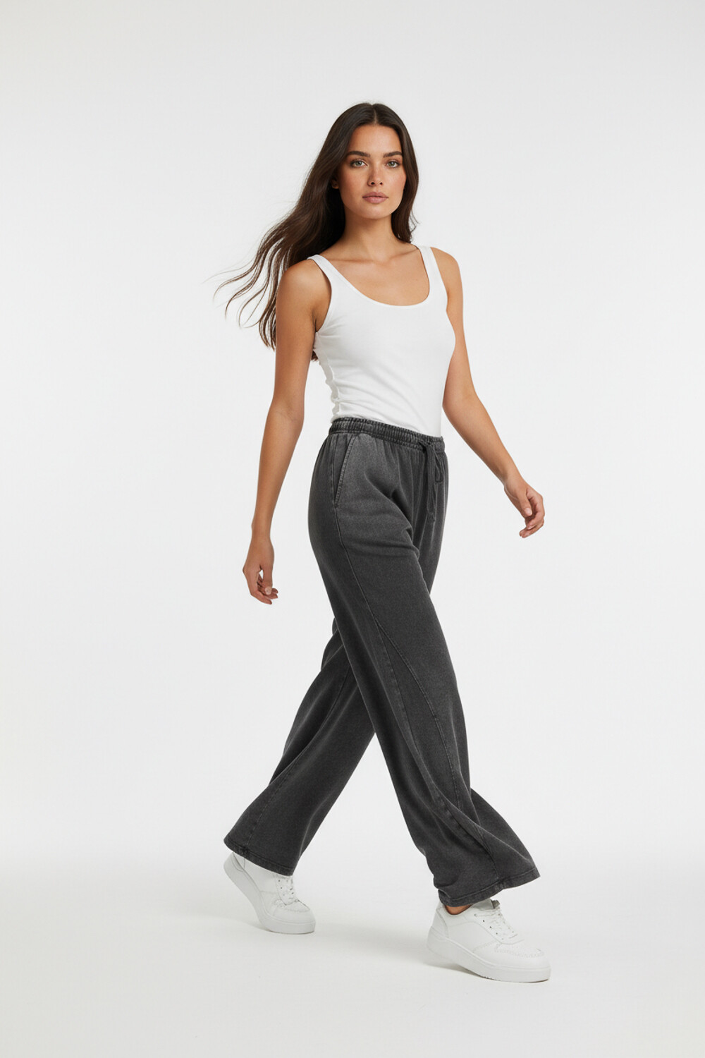 Pantalon Deportivo Durda Gris Oscuro