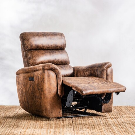 Sillón Reclinable 1 Cuerpo Benson Choco Chocolate