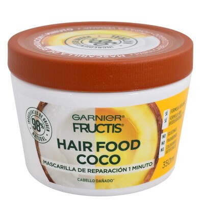 Mascarilla Hair Food Coconut Garnier Fructis 350 Ml. Mascarilla Hair Food Coconut Garnier Fructis 350 Ml.