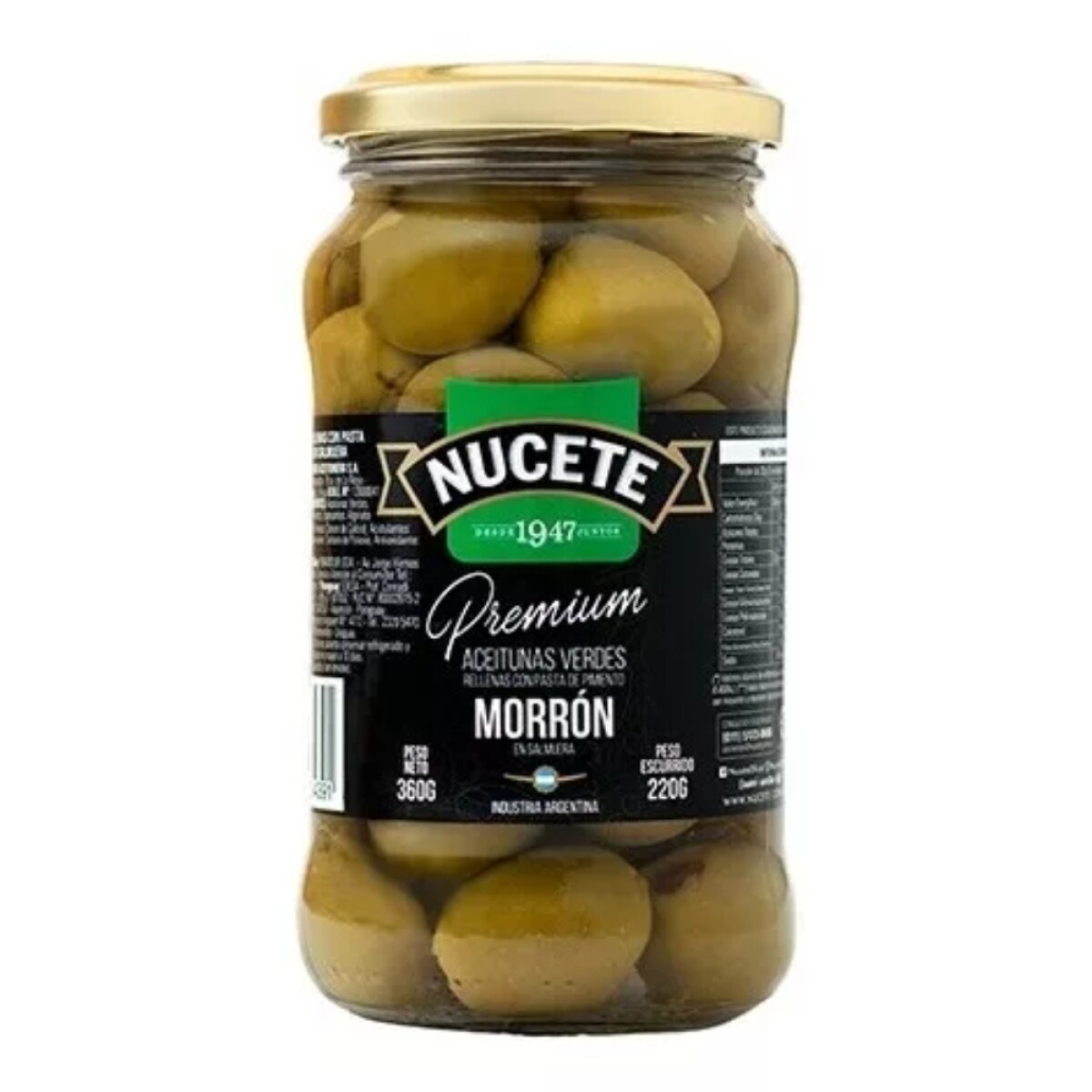 Nucete Rellenas Premiun Frasco 220g 