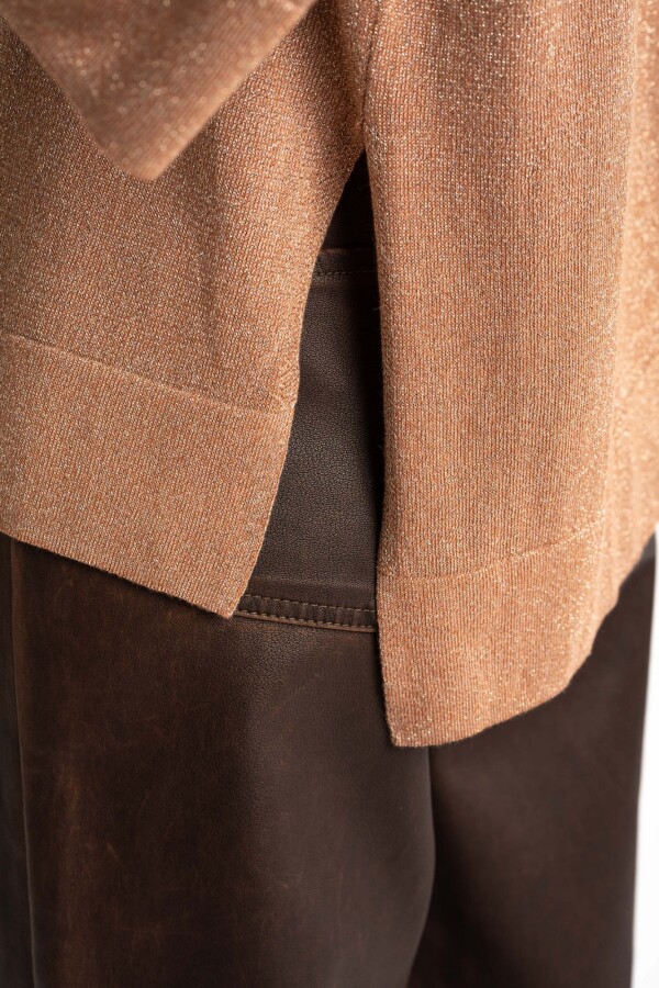 Sweater Manga Volado Mocha