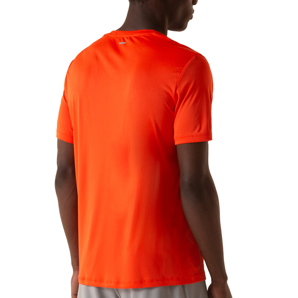FILA Reflective core run Remera manga corta running para hombre - Naranja Naranja