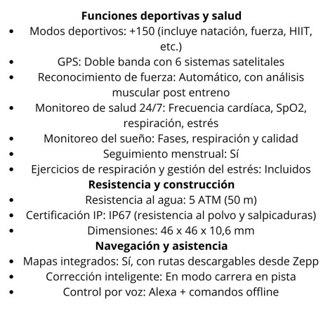 Smartwatch Amazfit GTR 4 A2040 V01