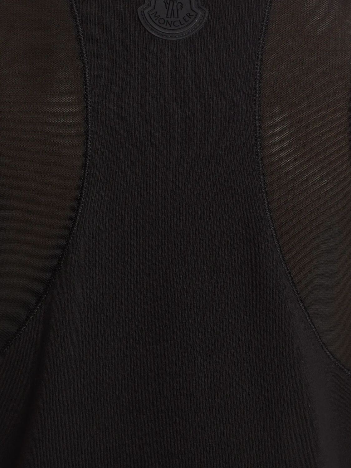 Moncler -Vestido sin mangas con bolsillos Negro