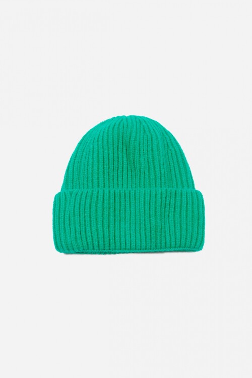 Gorro ribbed verde
