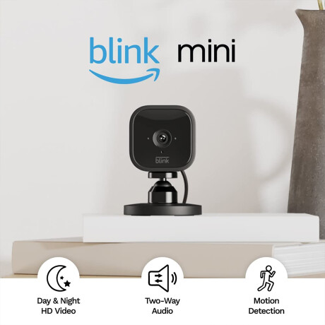 Blink - Cámara de Seguridad Interior USB Blink Mini - Visión Nocturna. Audio Bidireccional. Wifi. 10 001