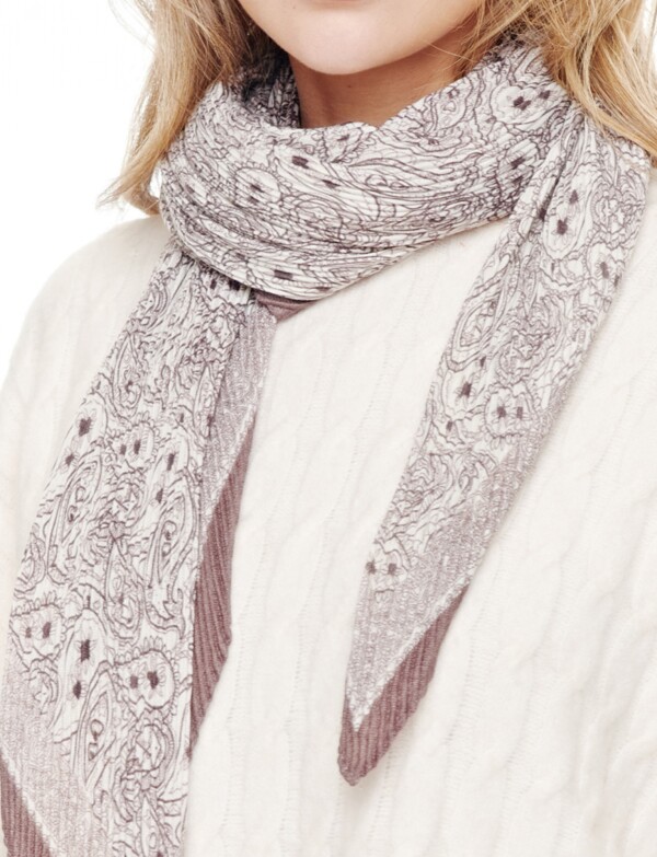 Pashmina Plisada Ara CRUDO/MULTI